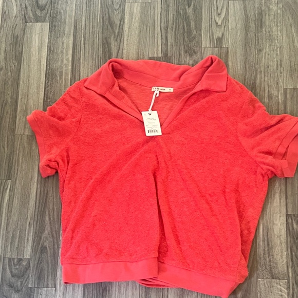 NWT Marine Layer Women's short sleeve terry polo - Picture 1 of 2